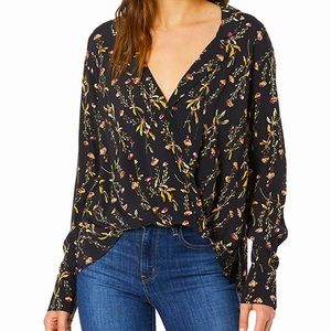LIKELY Mimi Printed Long Sleeve Half Tuck Blouse